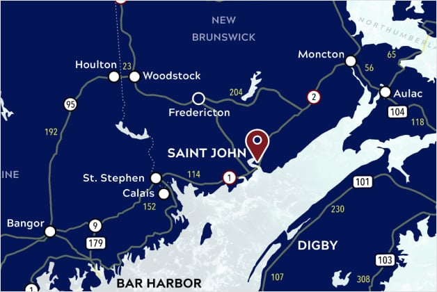 Saint John Map