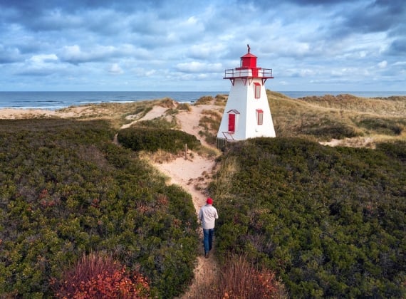 St. Peters Lighthouse during the Fall season